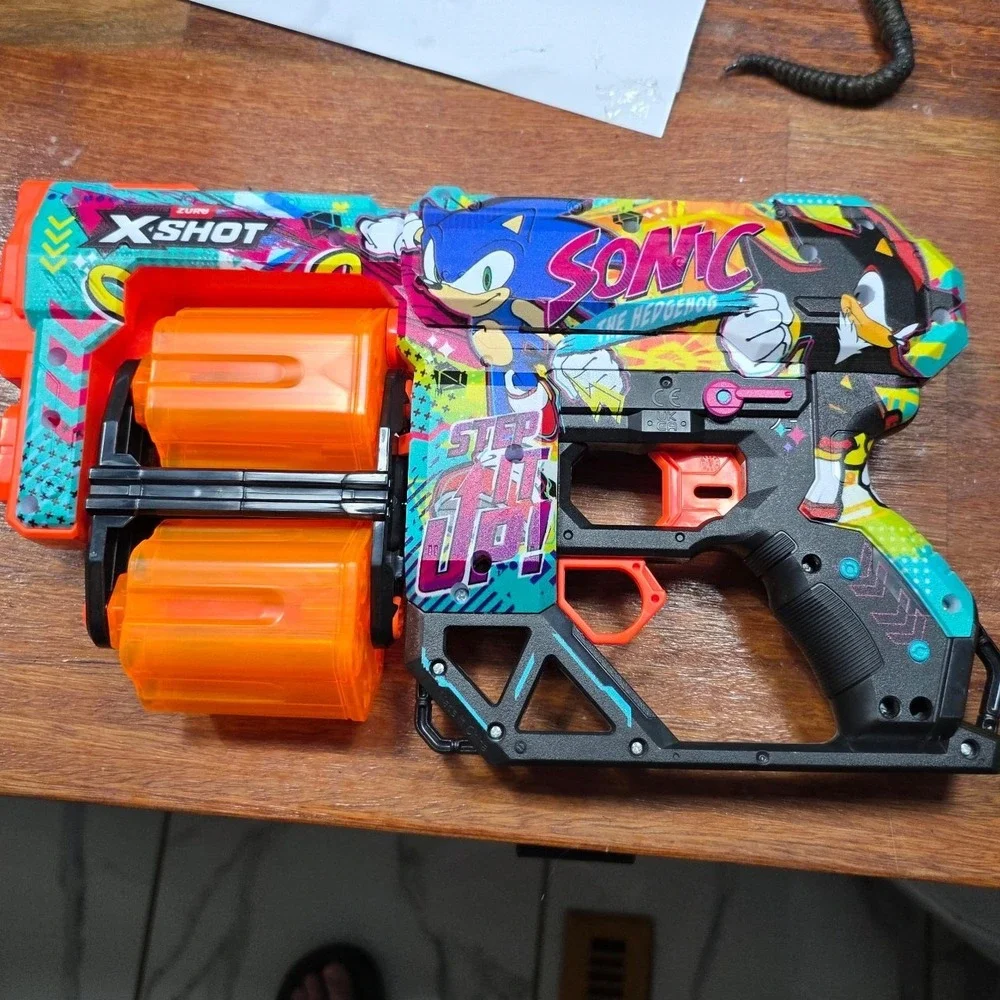 Zuru X-Shot Skins Sonic the Hedgehog Blaster Toy Gun Air Pocket Technology‎